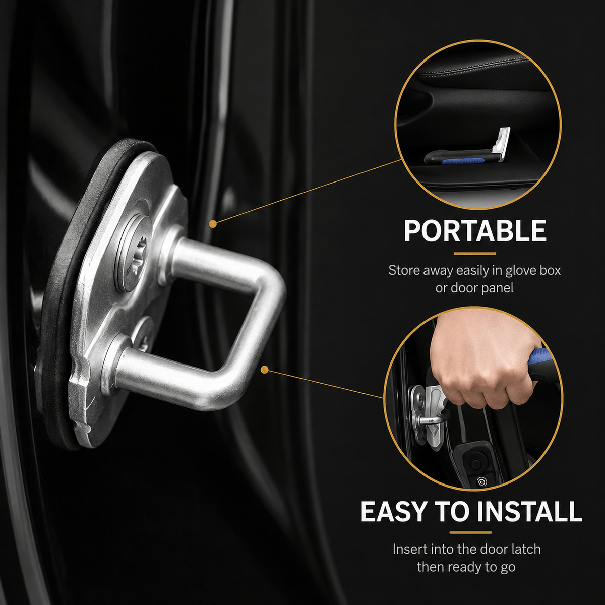 SafeExit™ 2-in-1 Car Assist Handle & Emergency Window Breaker
