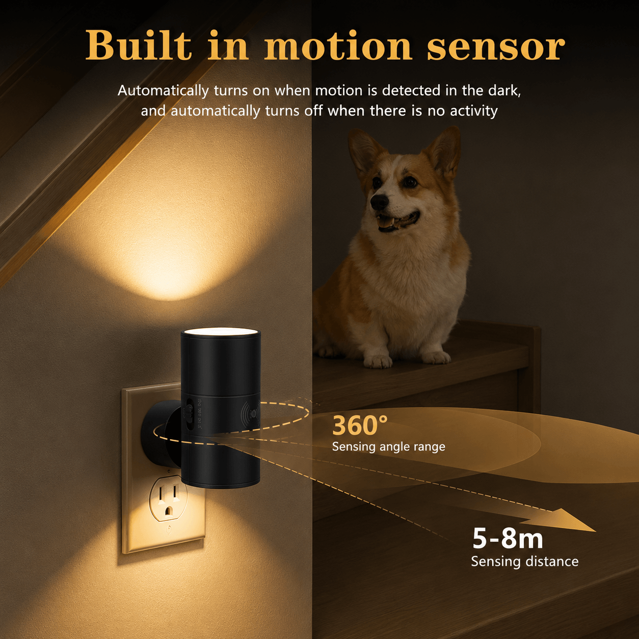 LumiPlug™ Smart Motion Sensor Plug-In Night Light