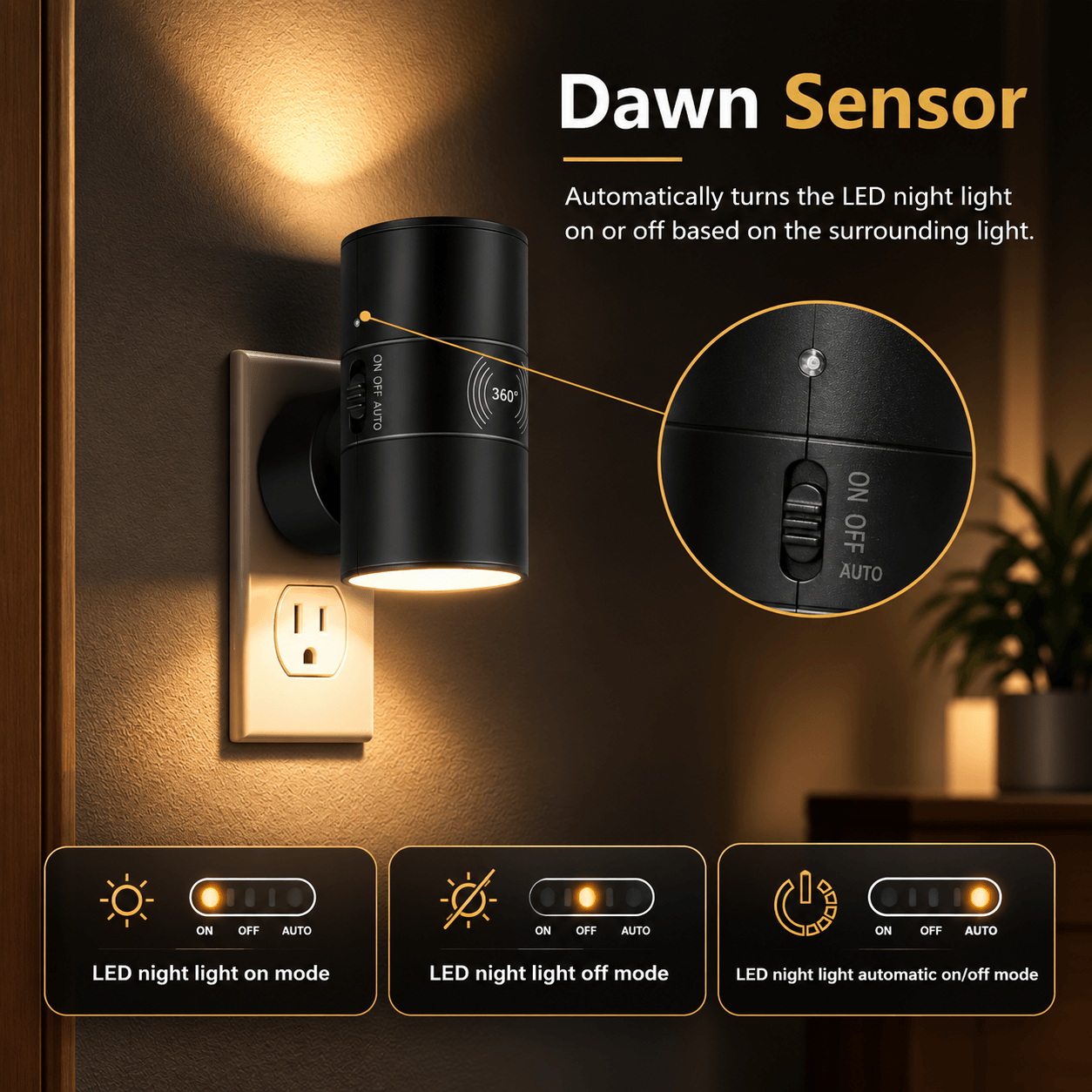 LumiPlug™ Smart Motion Sensor Plug-In Night Light