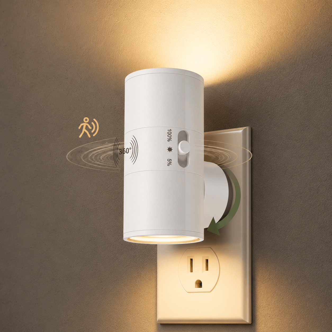 LumiPlug™ Smart Motion Sensor Plug-In Night Light