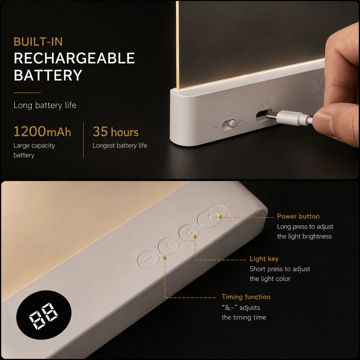 LumiRead™ Rechargeable Clip-On Reading Light