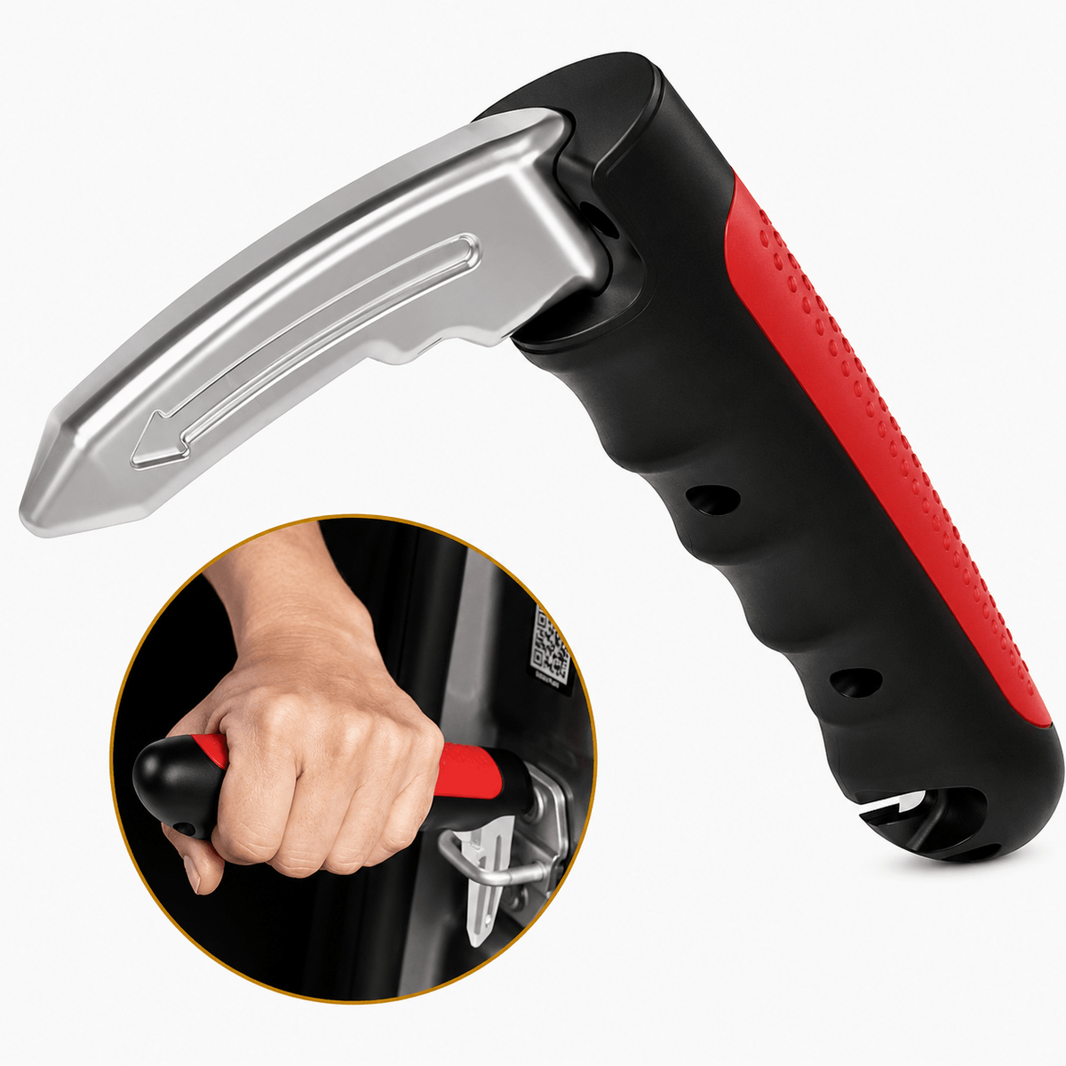SafeExit™ 2-in-1 Car Assist Handle & Emergency Window Breaker