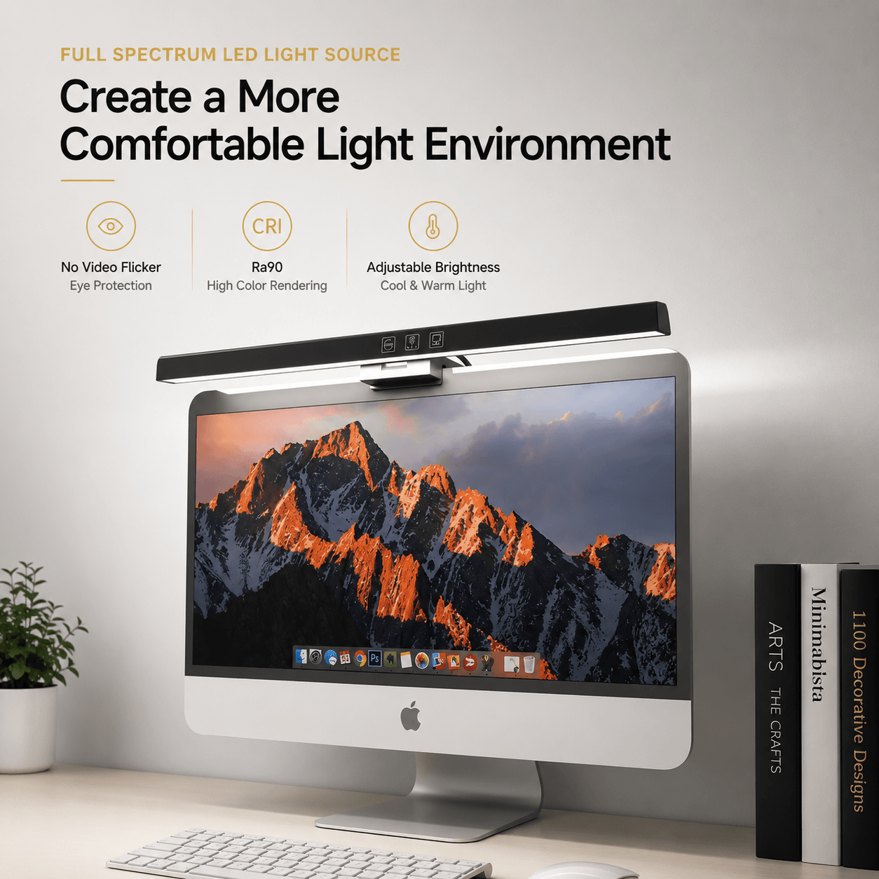 LumiDesk™ LED Monitor Light Bar
