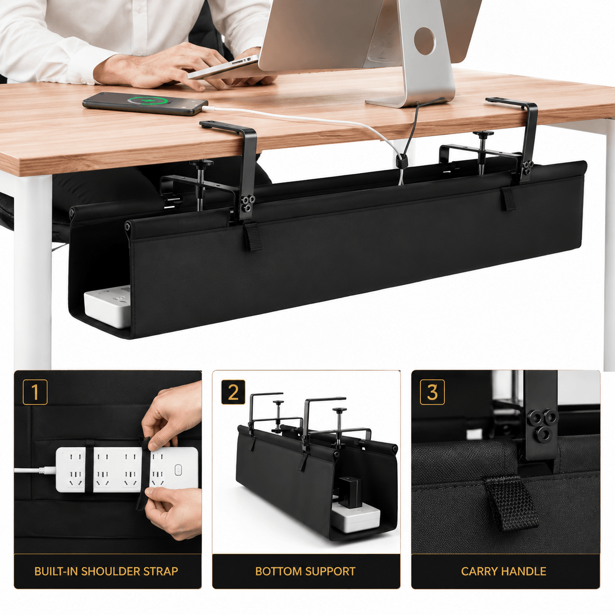 CableVault™ Under Desk Cable Management Tray