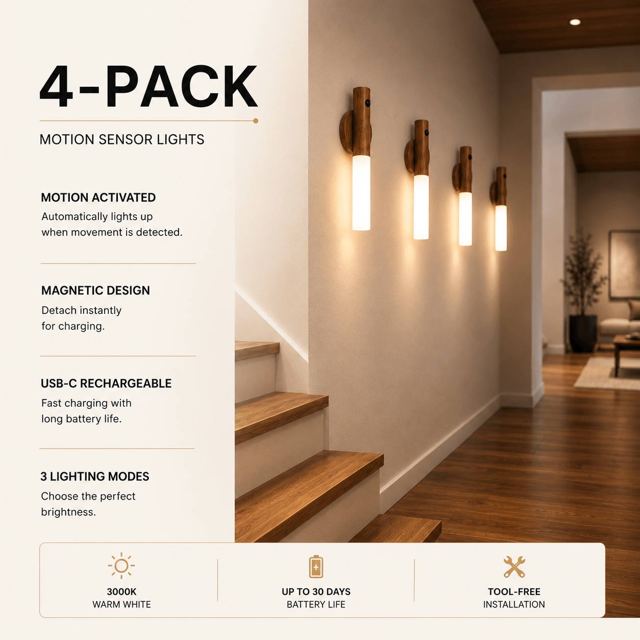 4 Lights – Whole Home Safety SetBest for full home coverage$99.99