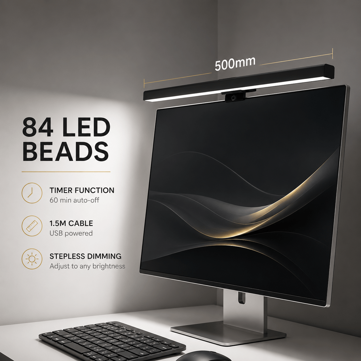 LumiDesk™ LED Monitor Light Bar