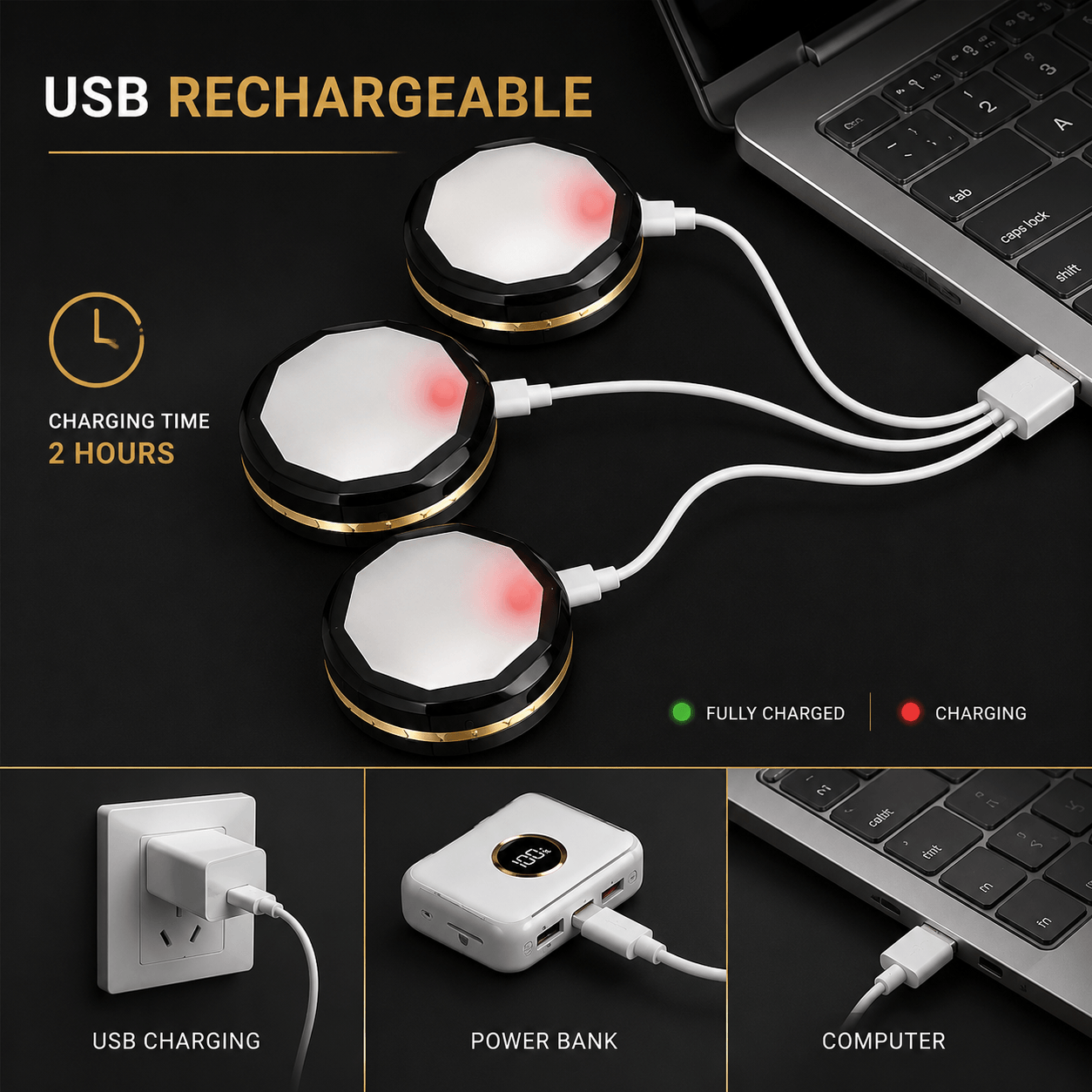 LumiPuck™ Motion Sensor Light Set (3 Pack)