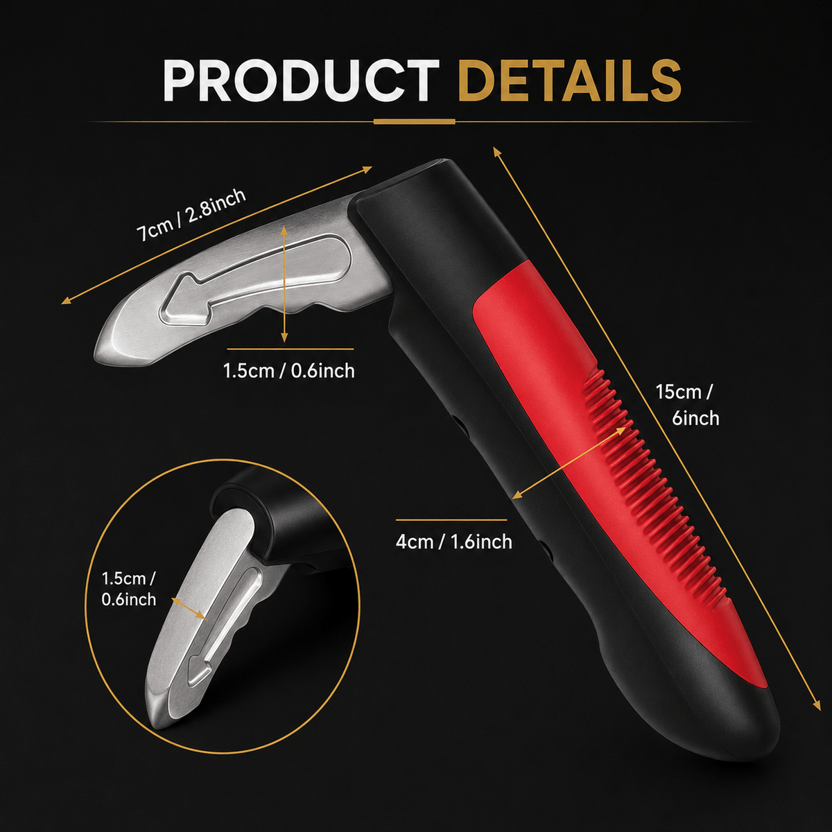 SafeExit™ 2-in-1 Car Assist Handle & Emergency Window Breaker
