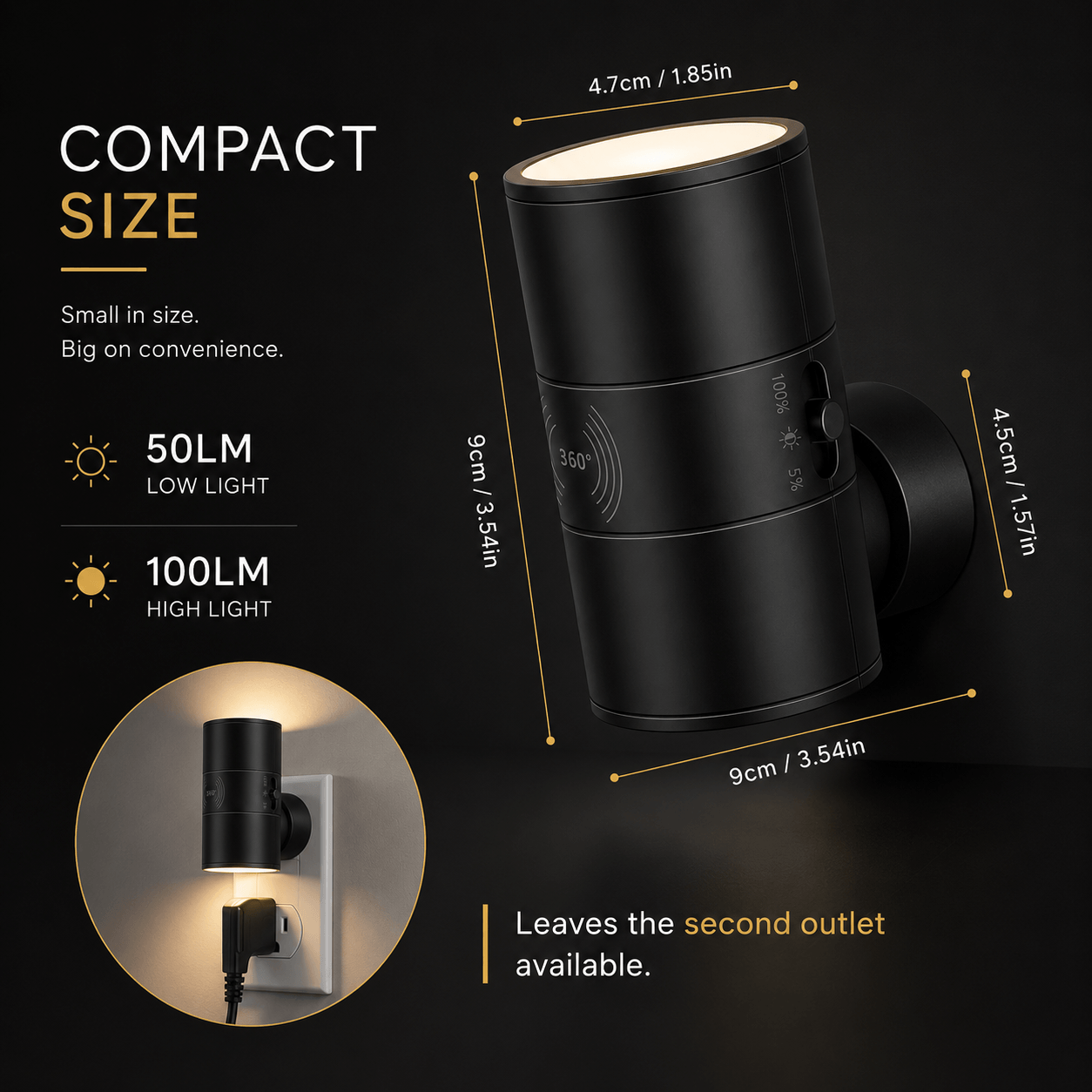 LumiPlug™ Smart Motion Sensor Plug-In Night Light