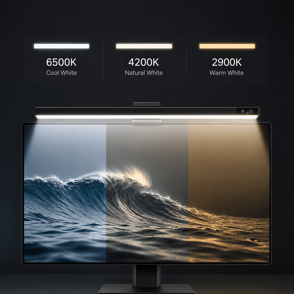 LumiDesk™ LED Monitor Light Bar
