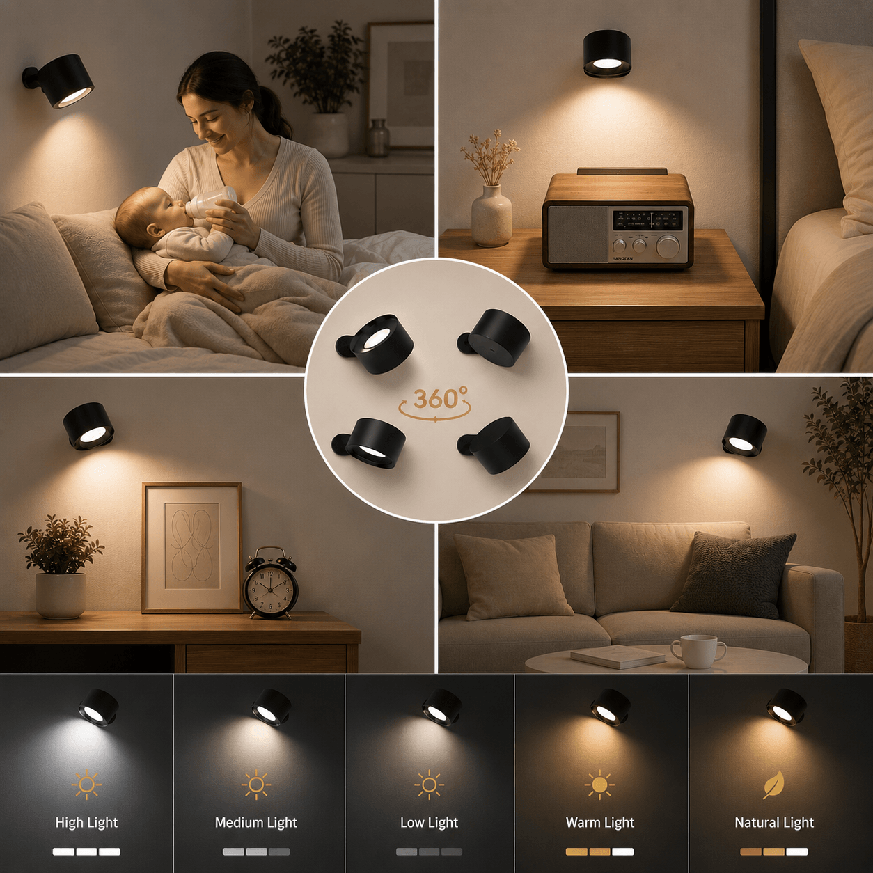 LumiGlow™ Magnetic Smart Wall Light