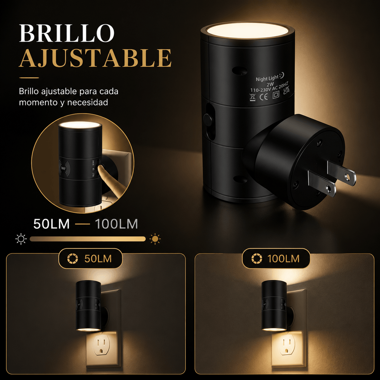 LumiPlug™ Smart Motion Sensor Plug-In Night Light